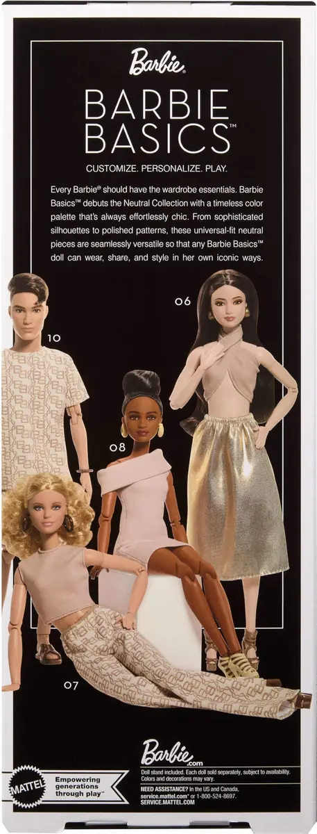 Barbie Basics Model Collector Doll 09 with Accessories, 33 cm (12.6 in) | Made to Move for Posing & Styling - view 6