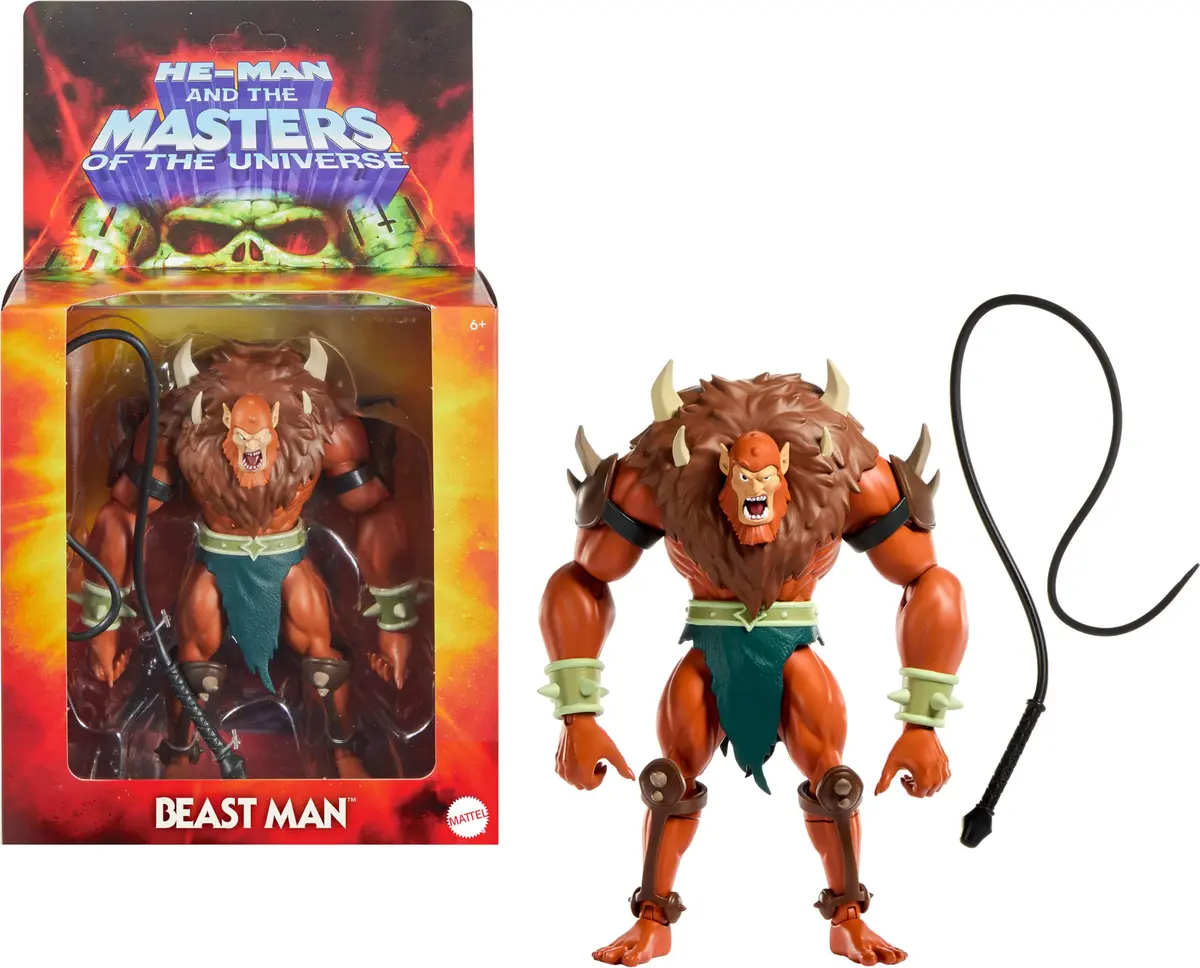 Masters of the Universe Origins Beast Man Deluxe Action Figure | 5.5-inch Scale, Modern Posability, Collector-Grade (70-120 chars) - main product image