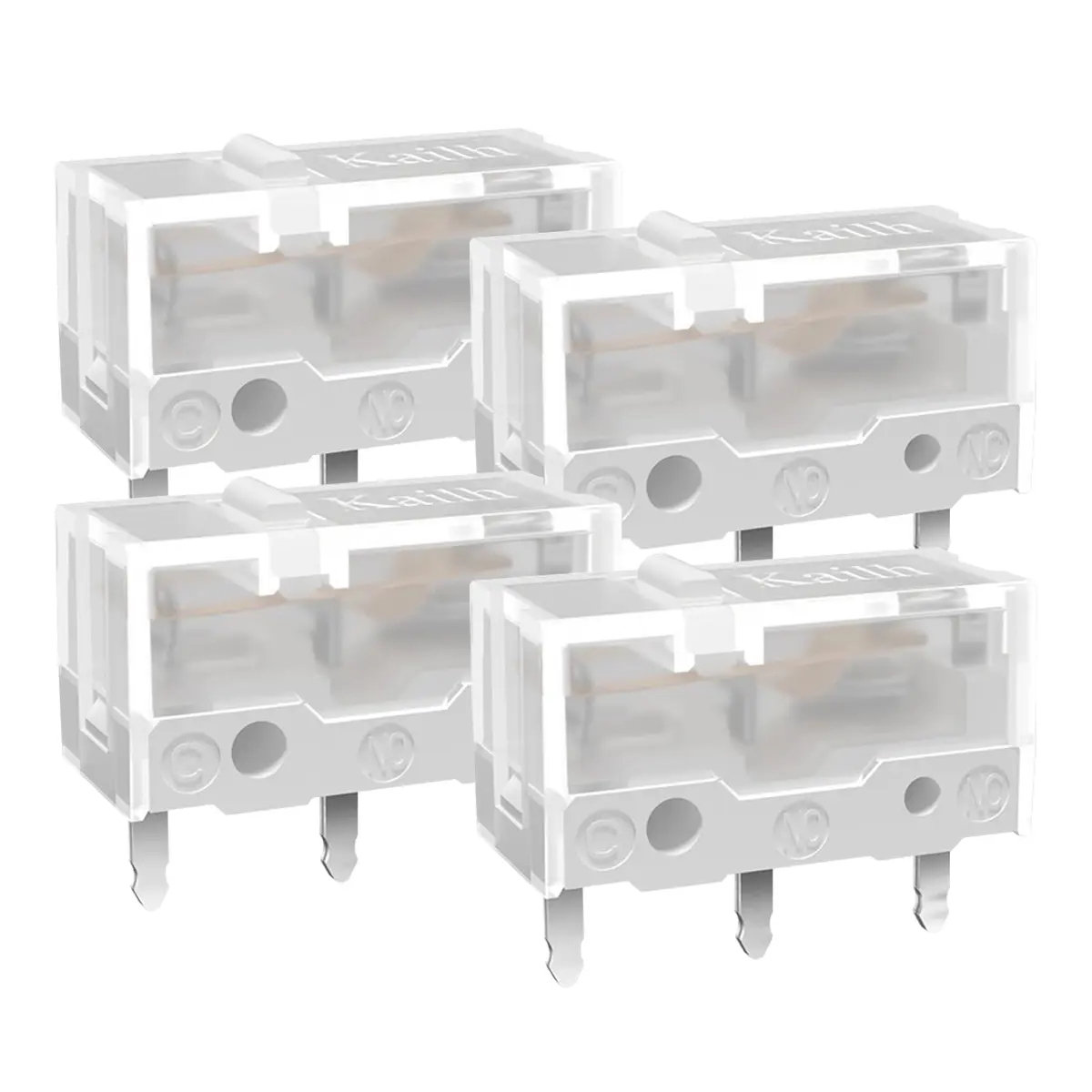 RunJRX 4Pcs Kailh Sword GM X Mouse Micro Switches | 100 Million Clicks, White - main product image