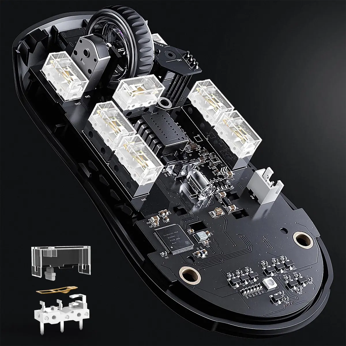 RunJRX 4Pcs Kailh Sword GM X Mouse Micro Switches | 100 Million Clicks, White - view 7