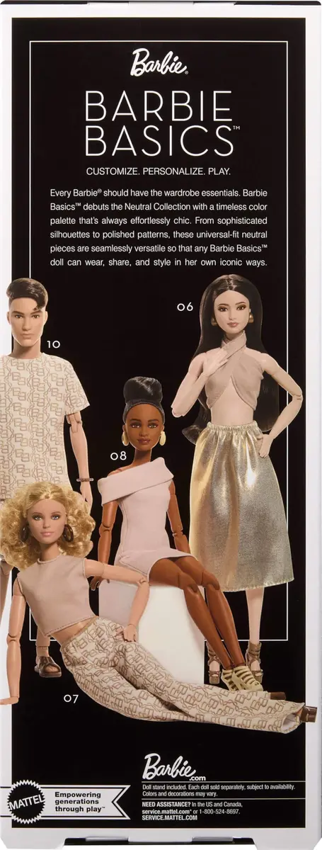 Barbie Basics Model Collector Doll 07 | Timeless Wardrobe & Poseable Body (12.6 inches) - view 6