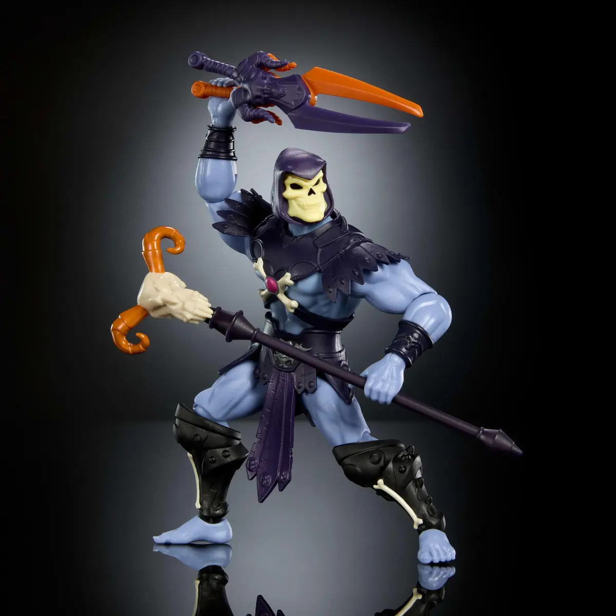 Masters of the Universe Origins Skeletor Action Figure 5.5-inch | Retro 200X Style with Articulation - view 4