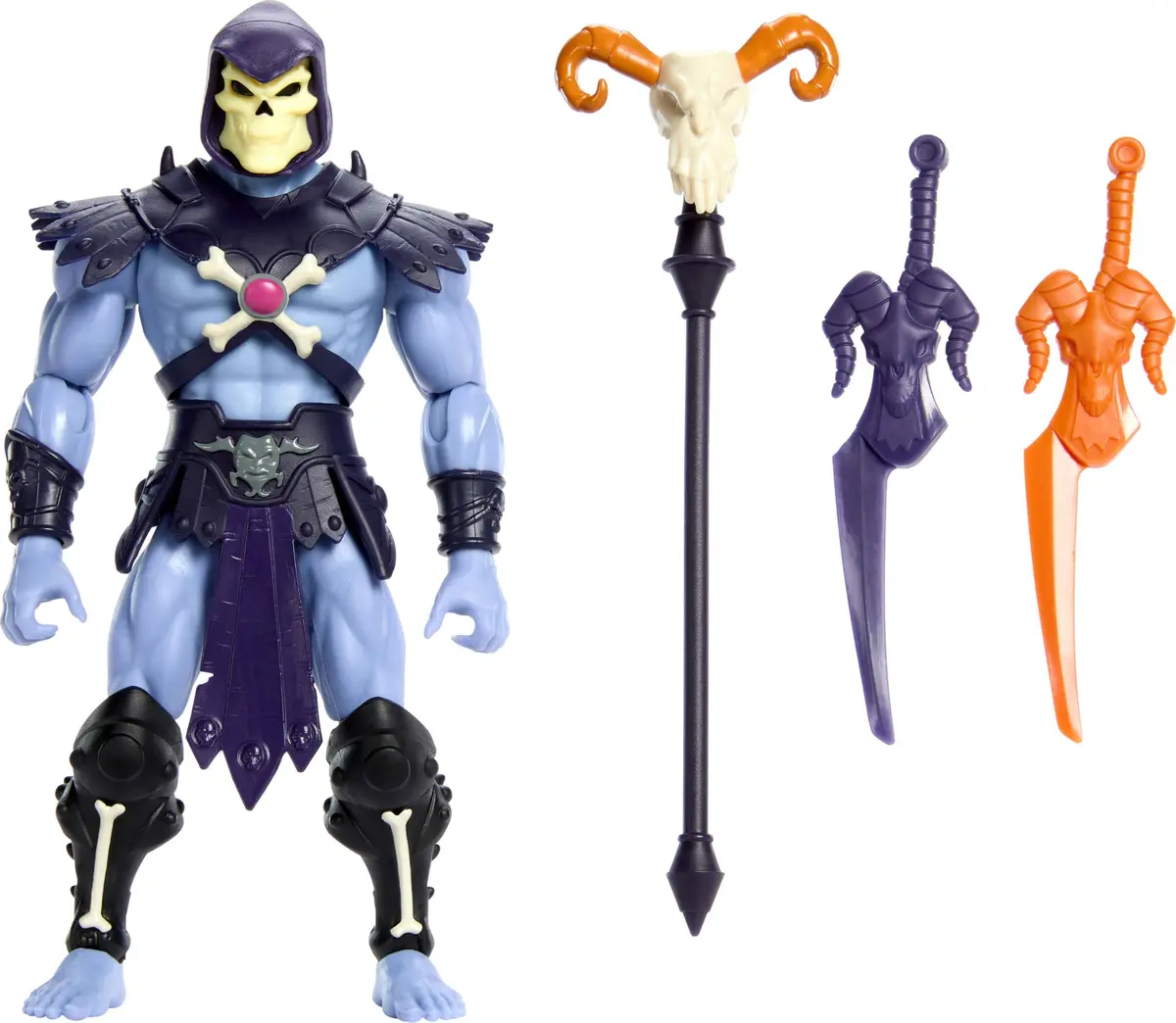 Masters of the Universe Origins Skeletor Action Figure 5.5-inch | Retro 200X Style with Articulation - main product image