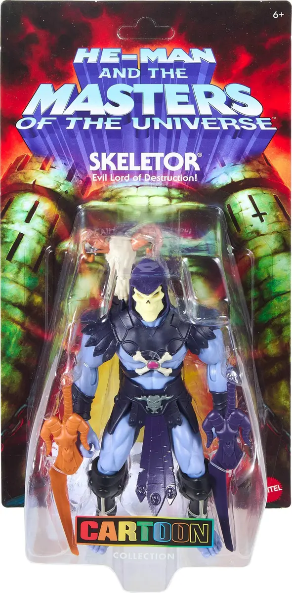 Masters of the Universe Origins Skeletor Action Figure 5.5-inch | Retro 200X Style with Articulation - view 2