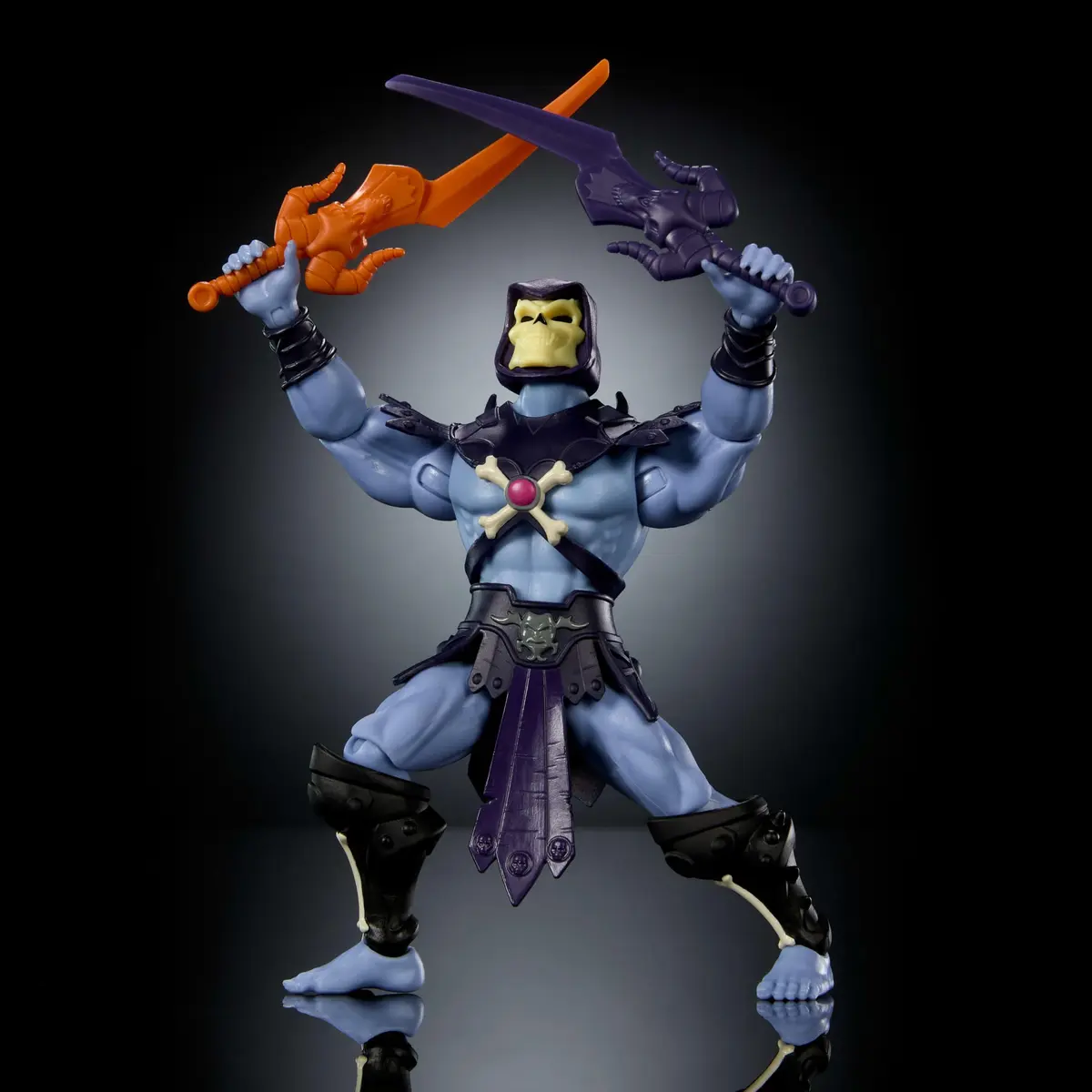 Masters of the Universe Origins Skeletor Action Figure 5.5-inch | Retro 200X Style with Articulation - view 3