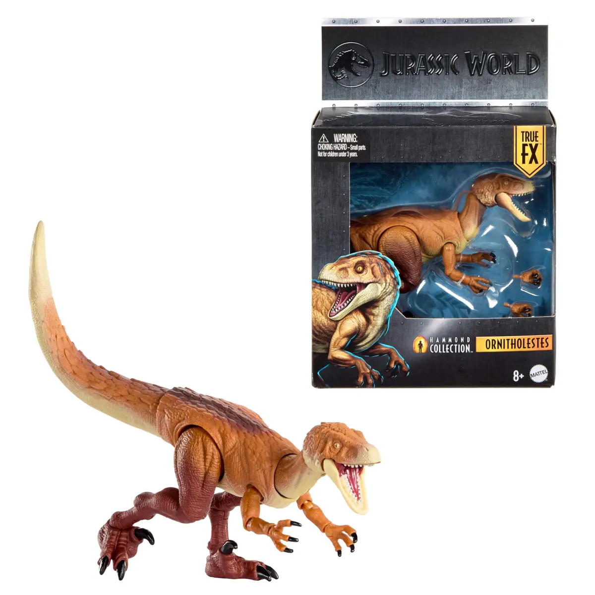 Mattel Jurassic World Hammond Collection Ornitholestes Figure 7.48 cm (2.95 in) | ASTM-Tested Toy Figure - main product image