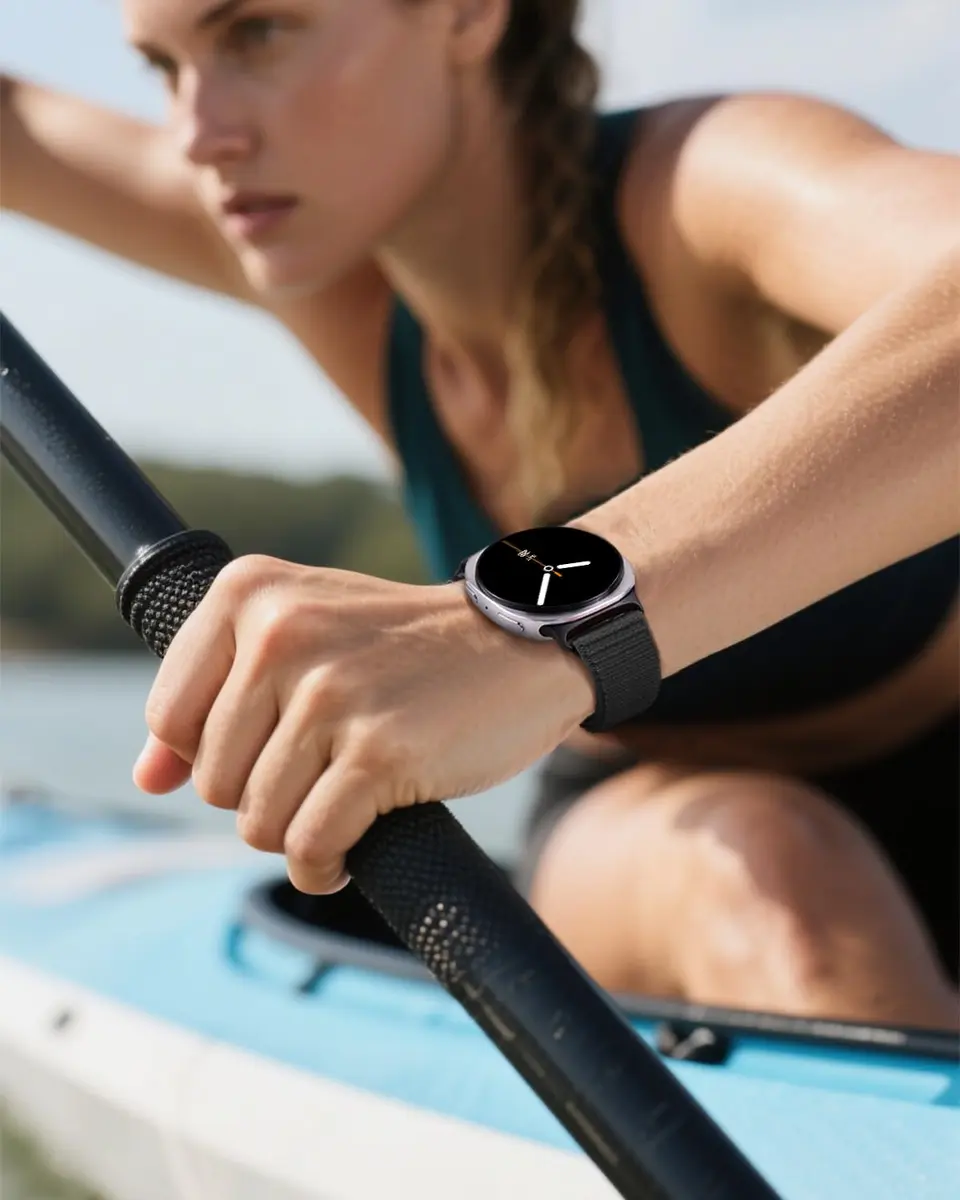 MAKCPOIMER Nylon Loop Sport Band Compatible with Samsung Galaxy Watch9/8/8 Classic 40mm/44mm/46mm | Breathable & Adjustable - view 6