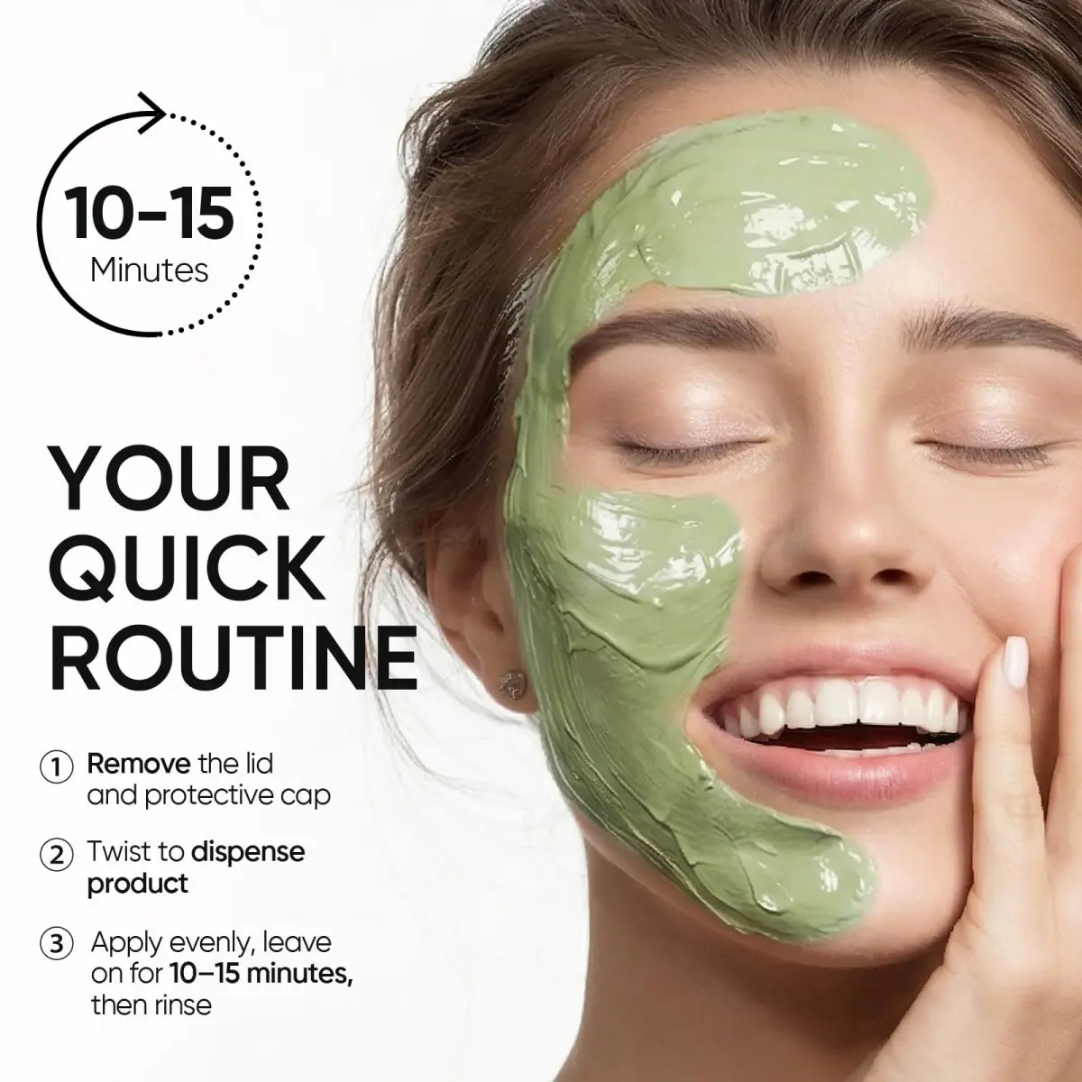 SKINTIFIC Mugwort Clay Stick Face Mask with Centella & Salicylic Acid | Calms Redness & Pores, 40g (1.41 Oz) - view 8