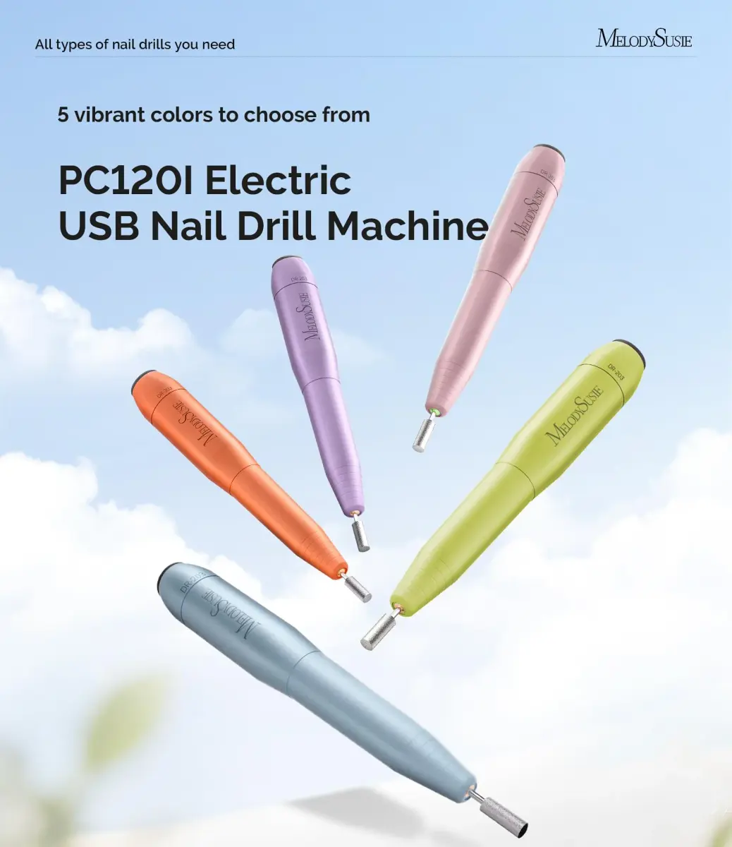 MelodySusie USB Nail Drill PC120I Macaron Purple | 20,000 RPM Portable Electric Nail File for Gentle Nail Prep - view 2
