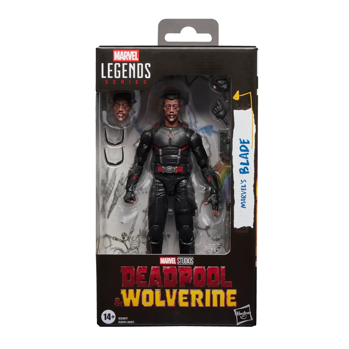 Marvel Legends Series Marvel's Blade Action Figure 6-Inch (15 cm) | Movie-Inspired Collectible with 7 Accessories - main product image