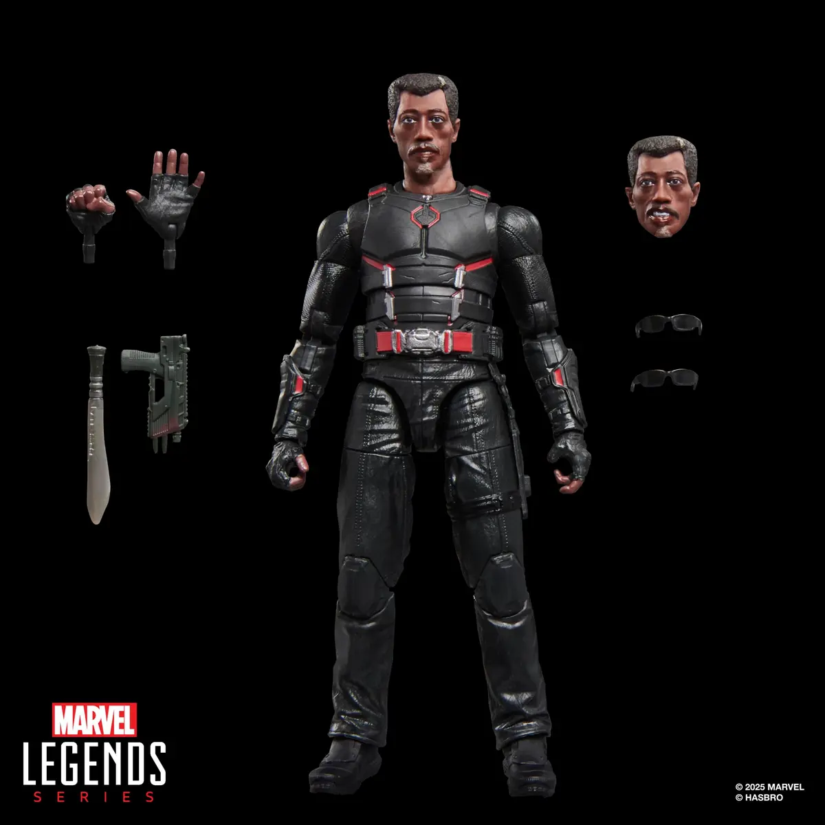 Marvel Legends Series Marvel's Blade Action Figure 6-Inch (15 cm) | Movie-Inspired Collectible with 7 Accessories - view 2