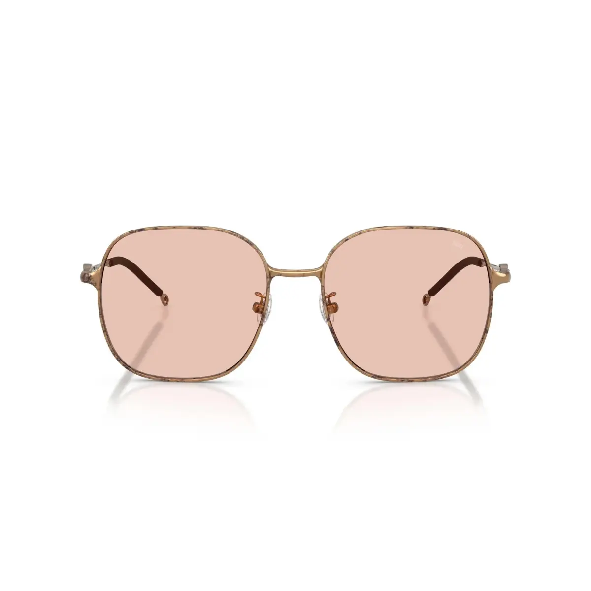 Diesel DL1010D Square Sunglasses Paper Transparent Bronze/Pale Rose 58mm | UV Protection - main product image