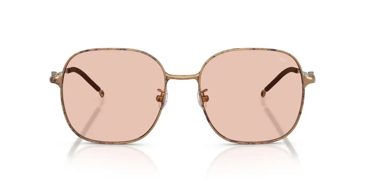 Diesel DL1010D Square Sunglasses Paper Transparent Bronze/Pale Rose 58mm | UV Protection - main product image