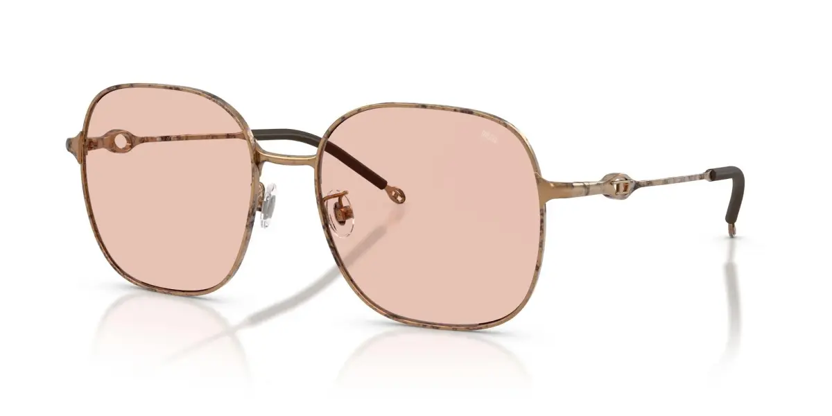 Diesel DL1010D Square Sunglasses Paper Transparent Bronze/Pale Rose 58mm | UV Protection - view 2
