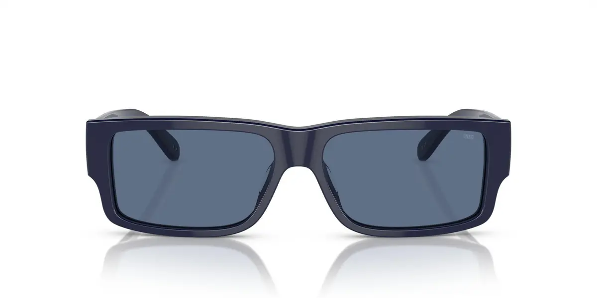 Diesel DL2003 Sunglasses, 57 mm | Shiny Blue Frame & Solid Blue Lenses, UV Protected - main product image