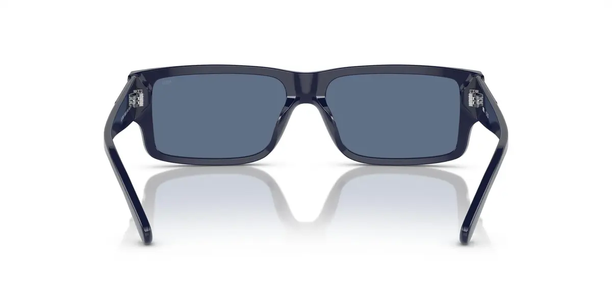 Diesel DL2003 Sunglasses, 57 mm | Shiny Blue Frame & Solid Blue Lenses, UV Protected - view 4