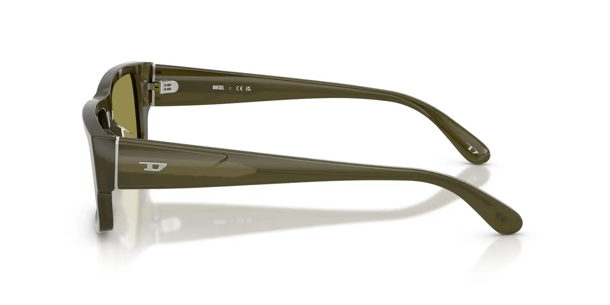 Diesel DL2003 Sunglasses, Green/Green, 57 mm | UV Protected, Unisex, Classic Style - view 3