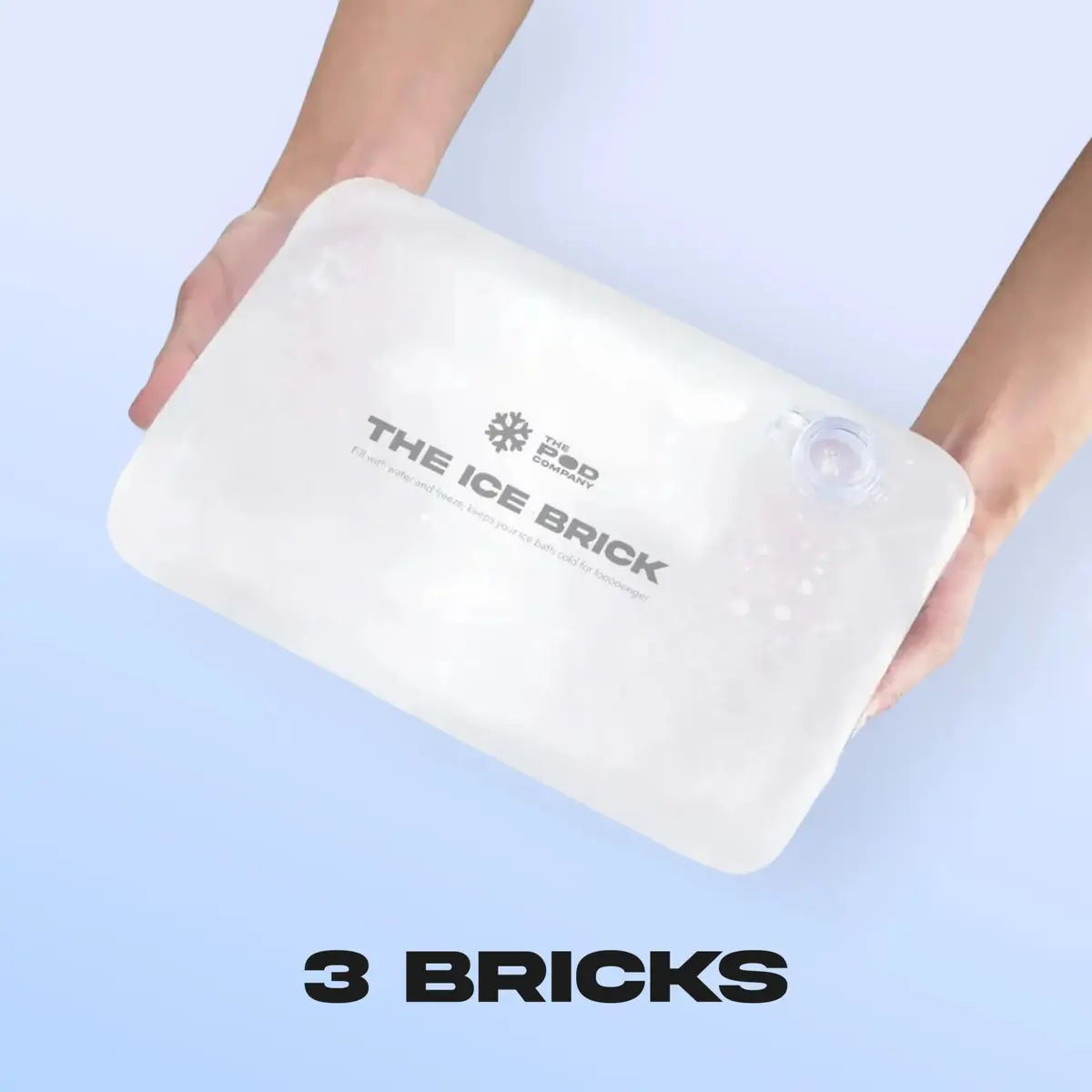 THE POD COMPANY 3-Pack Ice Brick | Reusable 3 lb Ice Blocks for Cold Plunge, Long-Lasting Cooling (en_US) - view 6