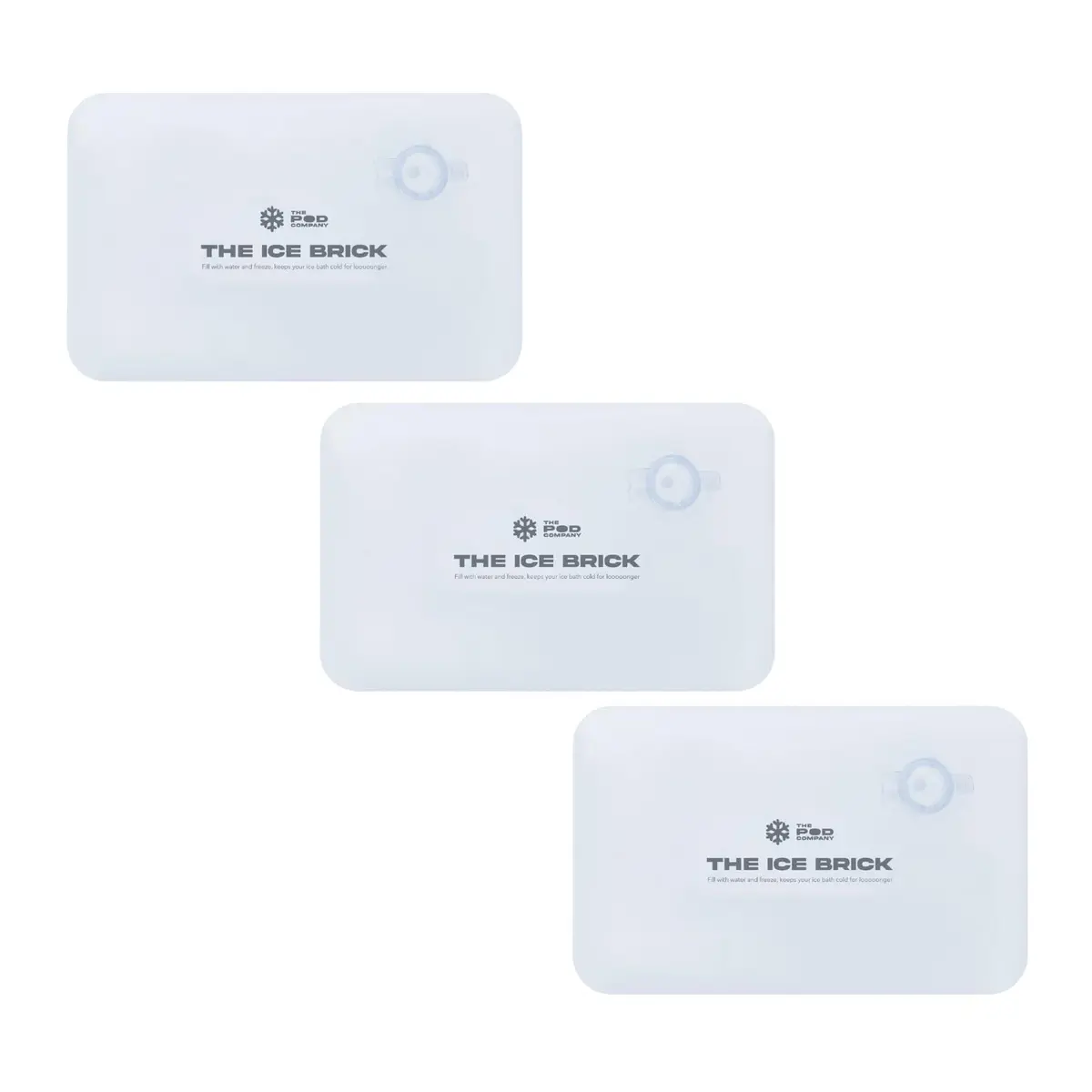 THE POD COMPANY 3-Pack Ice Brick | Reusable 3 lb Ice Blocks for Cold Plunge, Long-Lasting Cooling (en_US) - view 8