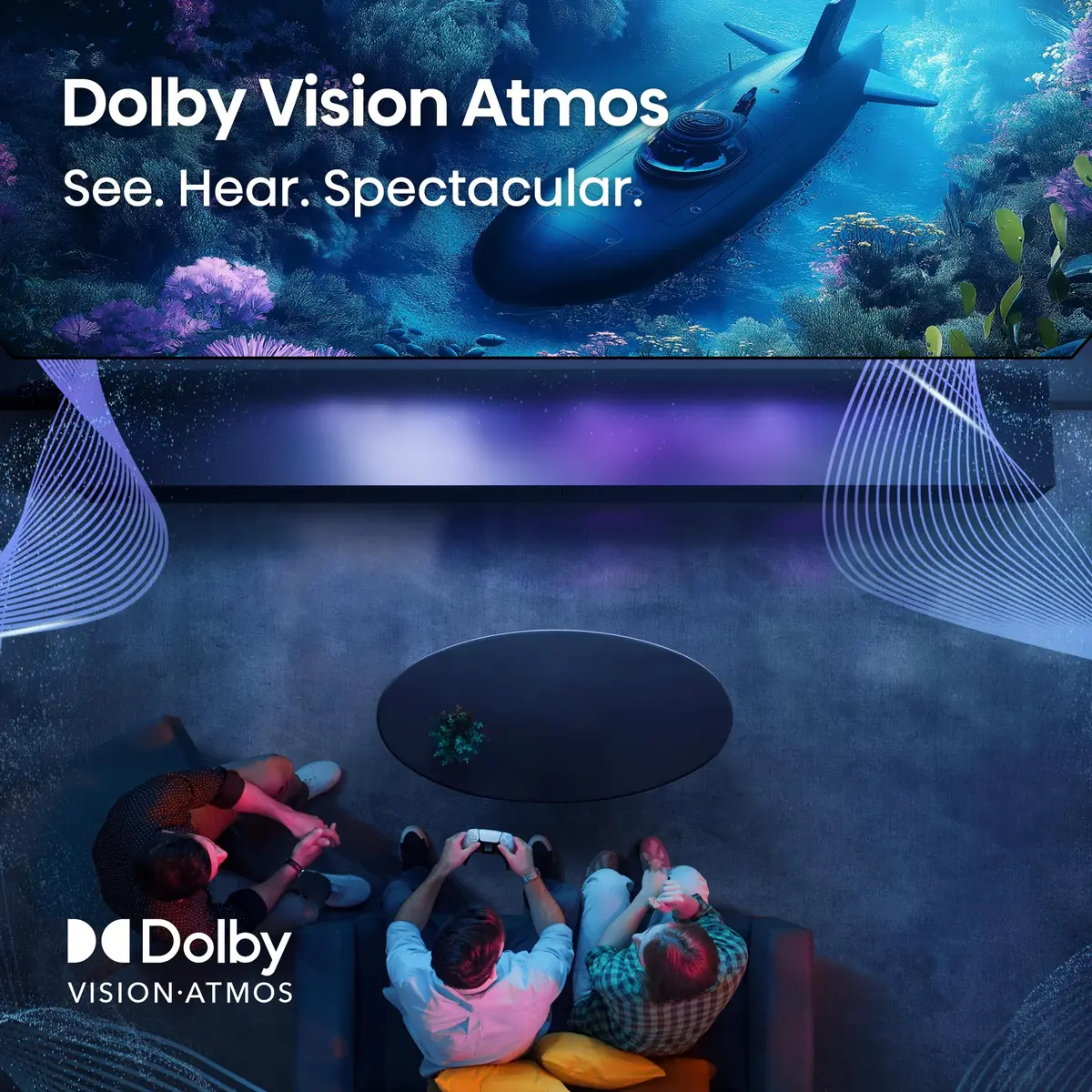 Hisense 55" E6 Cinema Series Hi-QLED 4K UHD Smart Fire TV (55E6QF) - AI Light Sensor, Dolby Vision Atmos, Voice Remote with Alexa - view 7