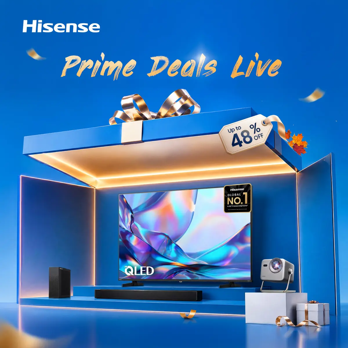 Hisense 55" E6 Cinema Series Hi-QLED 4K UHD Smart Fire TV (55E6QF) - AI Light Sensor, Dolby Vision Atmos, Voice Remote with Alexa - view 2