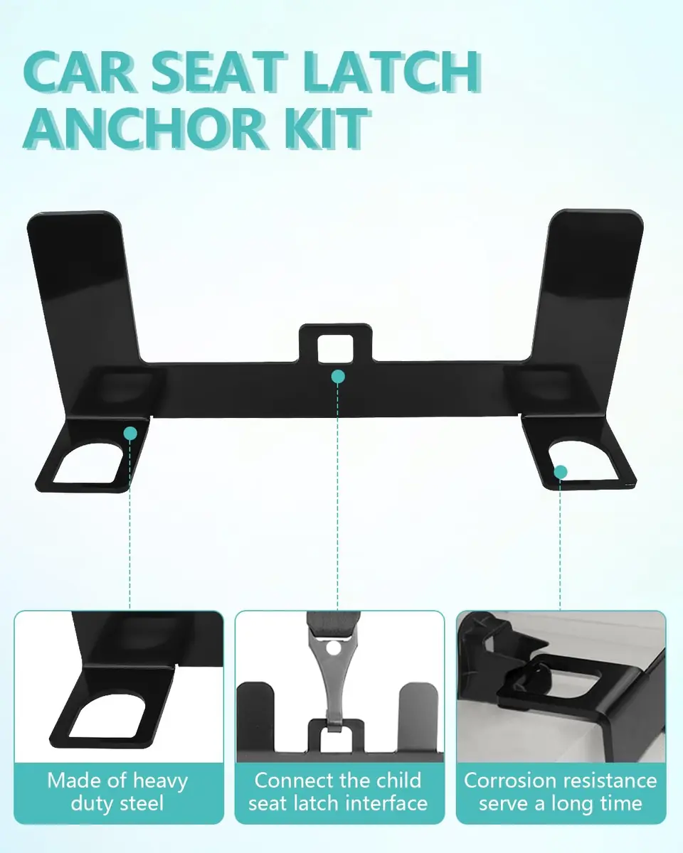 NORTHYUN Car Seat Latch Anchor Child Safety Seat Tether Kit | Universal ISOFIX Adapter for Older Vehicles - view 8