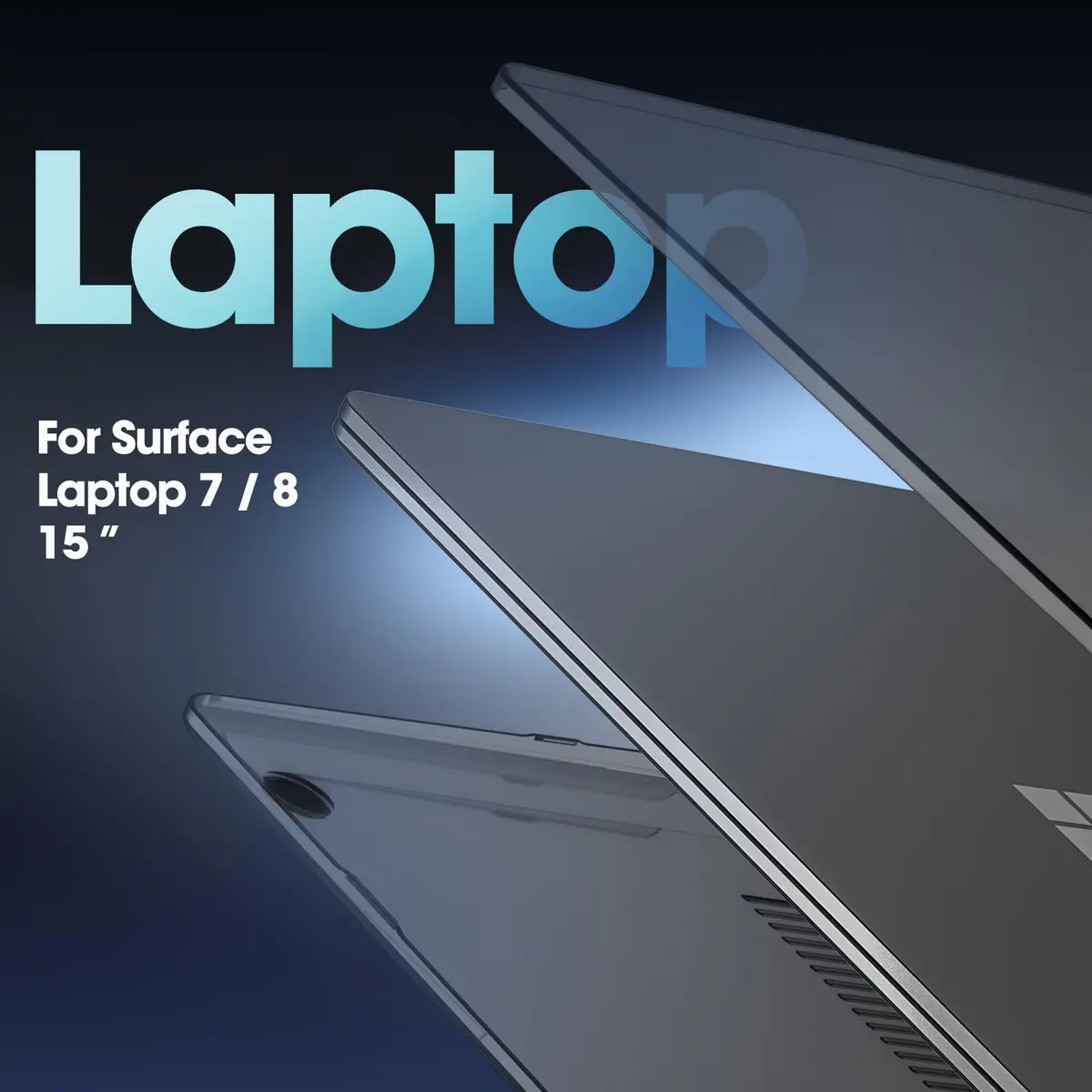 ProCase Black Hard Shell Case for 15 Inch Surface Laptop 8 2026 / Laptop 7 2024 | Lightweight & Vented - view 4