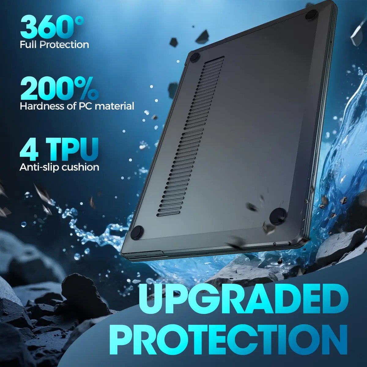 ProCase Black Hard Shell Case for 15 Inch Surface Laptop 8 2026 / Laptop 7 2024 | Lightweight & Vented - view 5