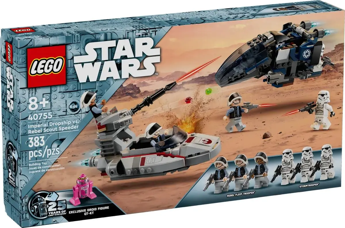 LEGO Star Wars Imperial Dropship vs. Rebel Scout Speeder 40755 | Buildable Toy Set for Kids 8+ - main product image