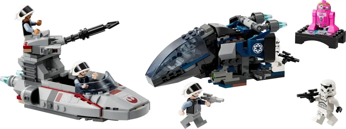 LEGO Star Wars Imperial Dropship vs. Rebel Scout Speeder 40755 | Buildable Toy Set for Kids 8+ - view 2