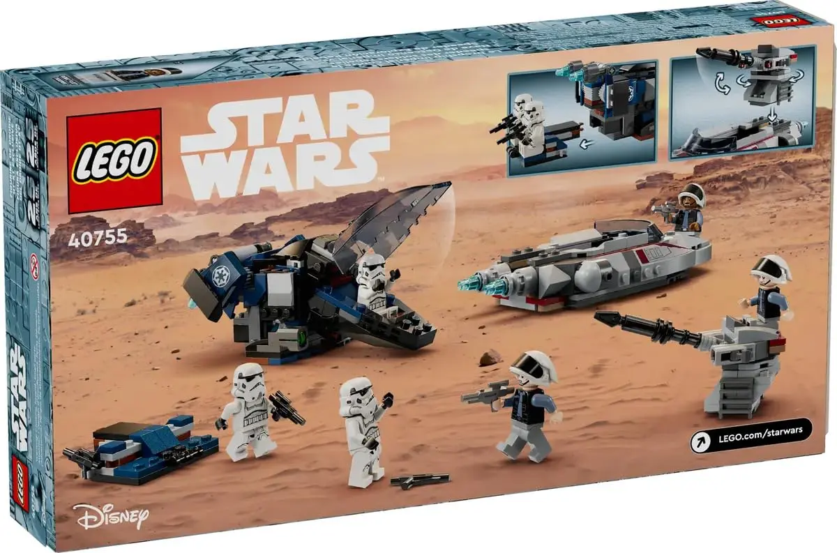 LEGO Star Wars Imperial Dropship vs. Rebel Scout Speeder 40755 | Buildable Toy Set for Kids 8+ - view 3
