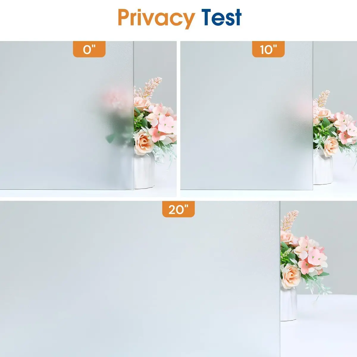 Homein Frosted Glass Window Privacy Film with Tools, Static Cling, Pure | UV Blocking, Reusable, Easy DIY - view 8