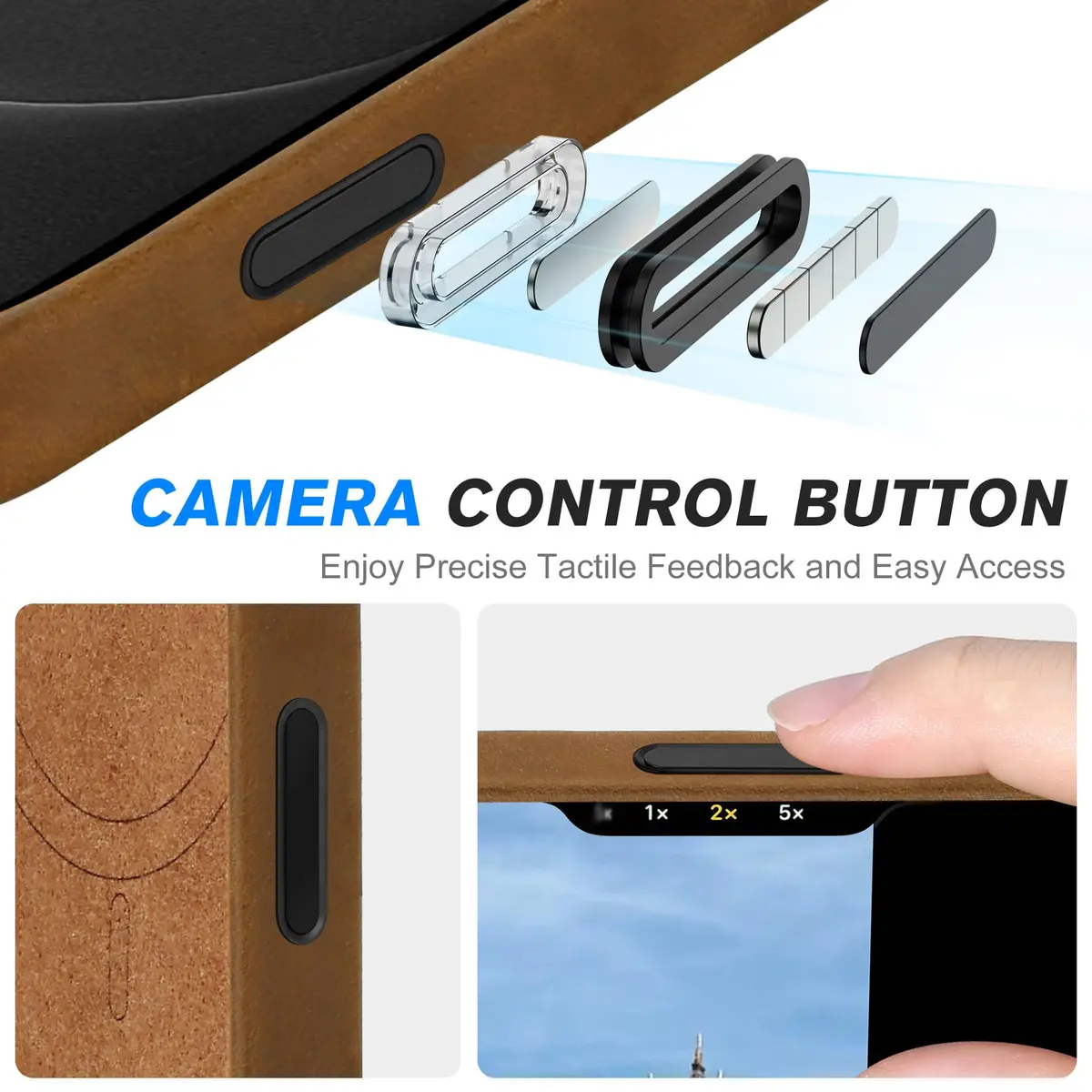SHIELDON Genuine Leather Case for iPhone 18 Pro Max/17 Pro Max 6.9" | Shockproof & MagSafe Compatible - view 4