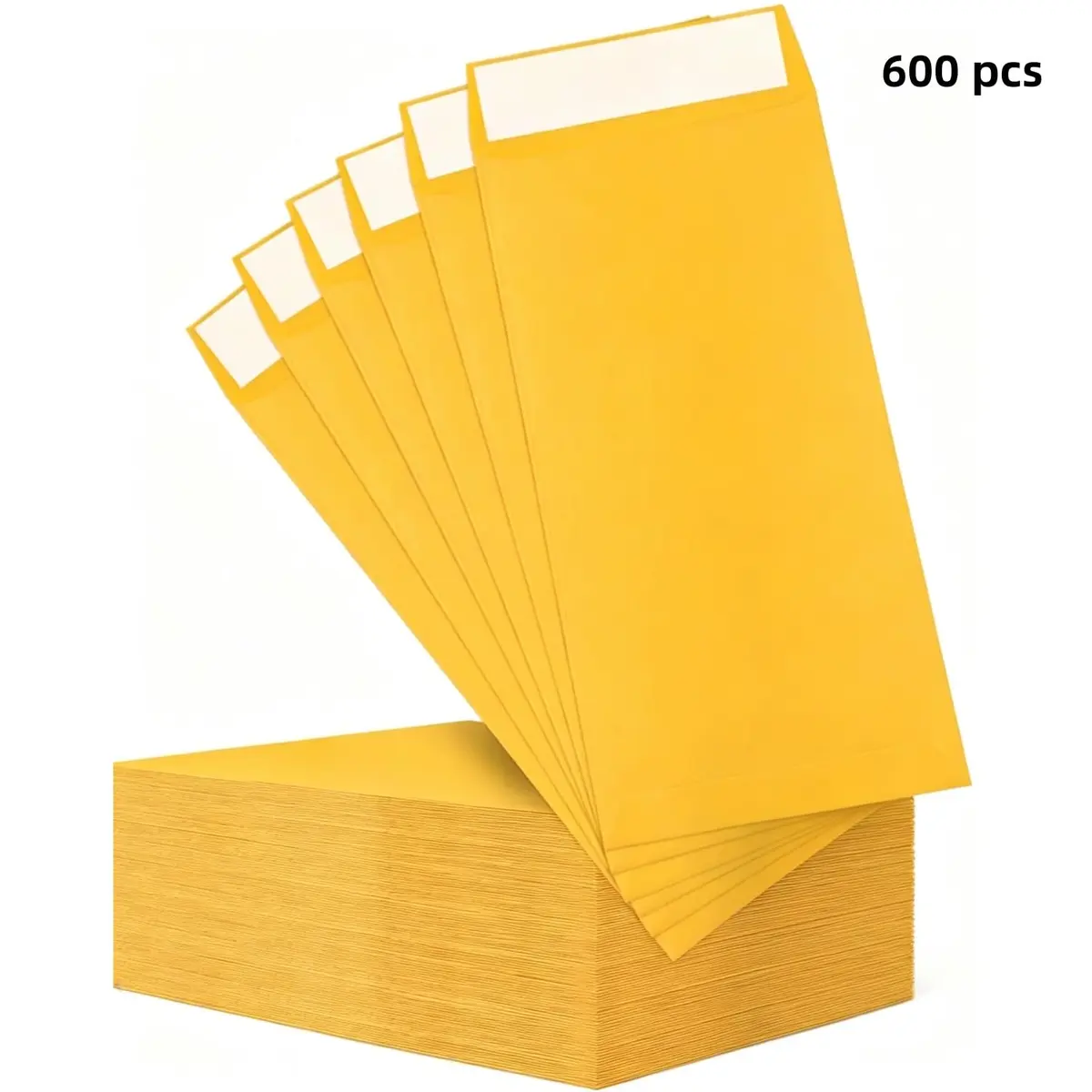 swesara Brown Kraft Coin Envelopes, Pack of 600 | Small Parts Envelope with Gummed Flap - view 9