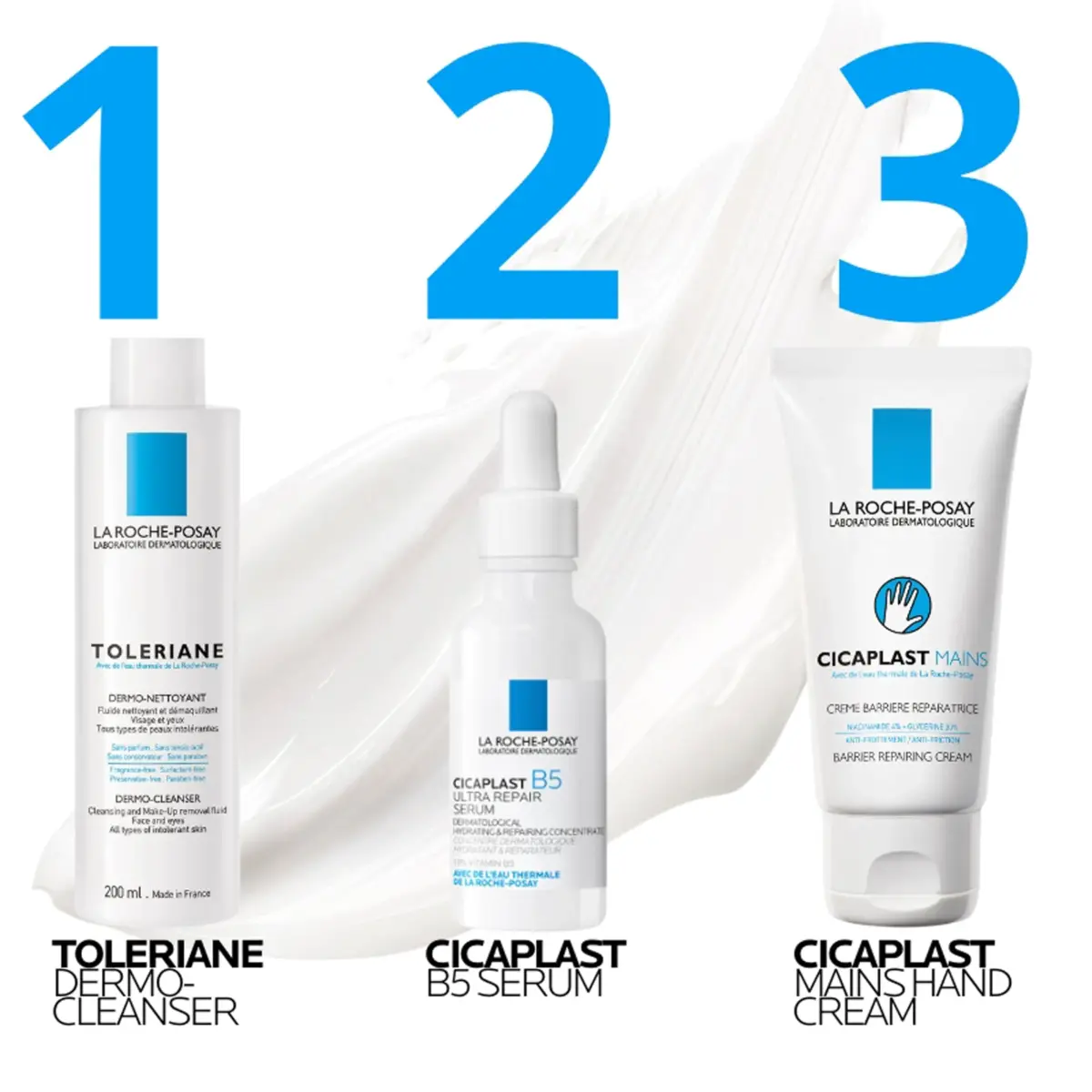 La Roche-Posay Cicaplast Hand Cream 100ml (3.38 Fl Oz) | Instant Relief for Dry Cracked Hands - view 7