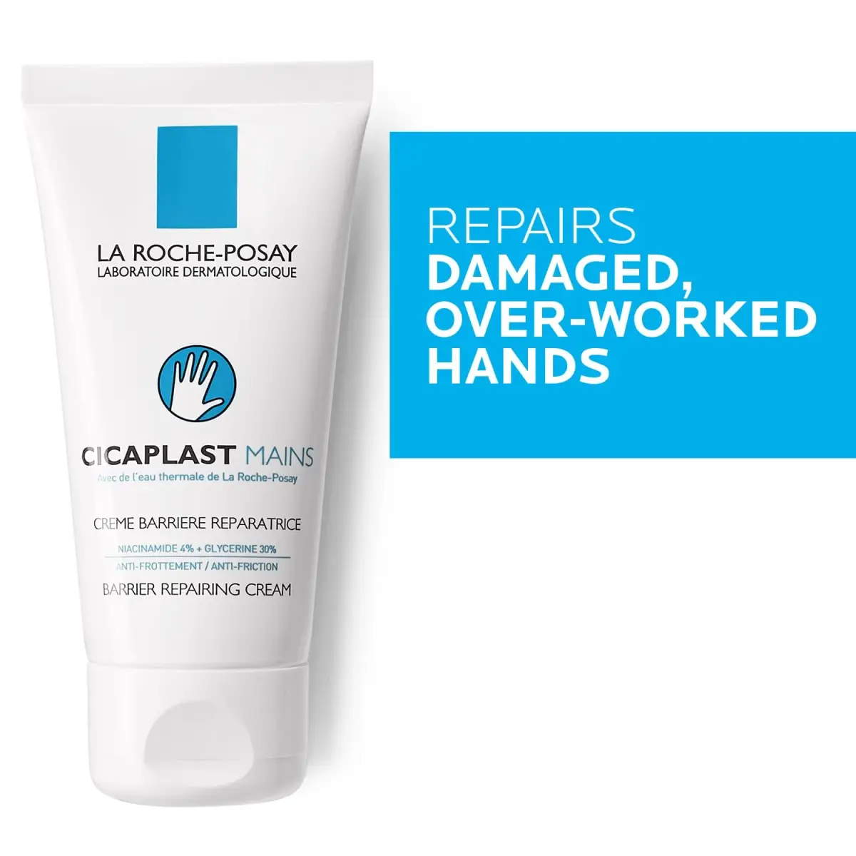 La Roche-Posay Cicaplast Hand Cream 100ml (3.38 Fl Oz) | Instant Relief for Dry Cracked Hands - view 3