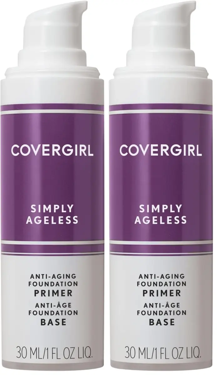 COVERGIRL Simply Ageless Makeup Primer - Pack of 2, 1 Fl Oz Each | Smooths and Preps Skin - main product image