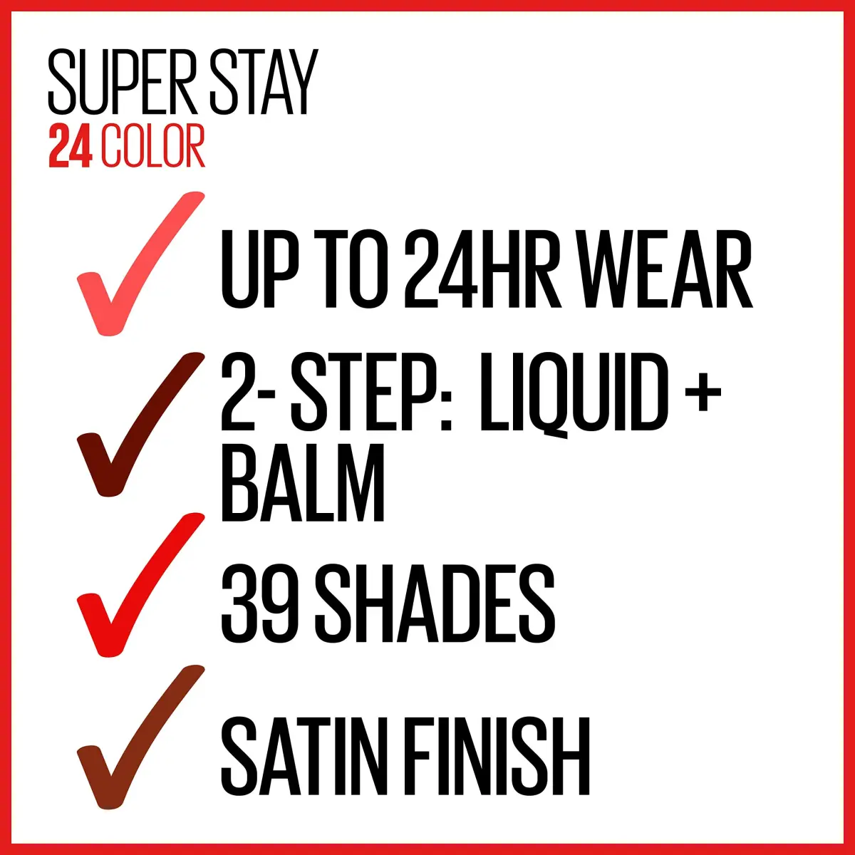 MAYBELLINE Super Stay 24 Keep Up The Flame Red Liquid Lipstick | 24-Hour Wear, Moisturizing Balm - view 6