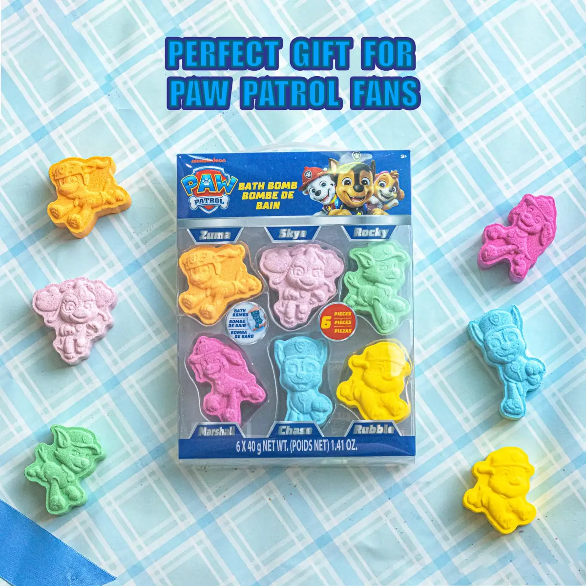 Townley Girl Paw Patrol Bath Bomb Set, 6-Piece Bubble Gum Scented, Ages 3+ | Adventure Bath Time - view 8