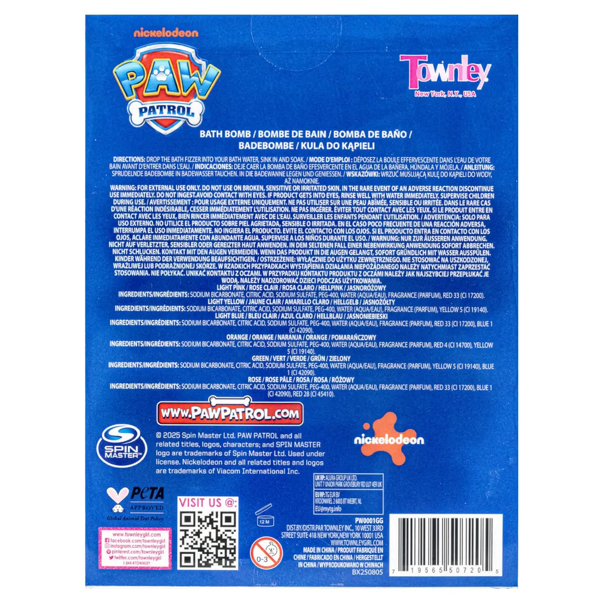 Townley Girl Paw Patrol Bath Bomb Set, 6-Piece Bubble Gum Scented, Ages 3+ | Adventure Bath Time - view 9