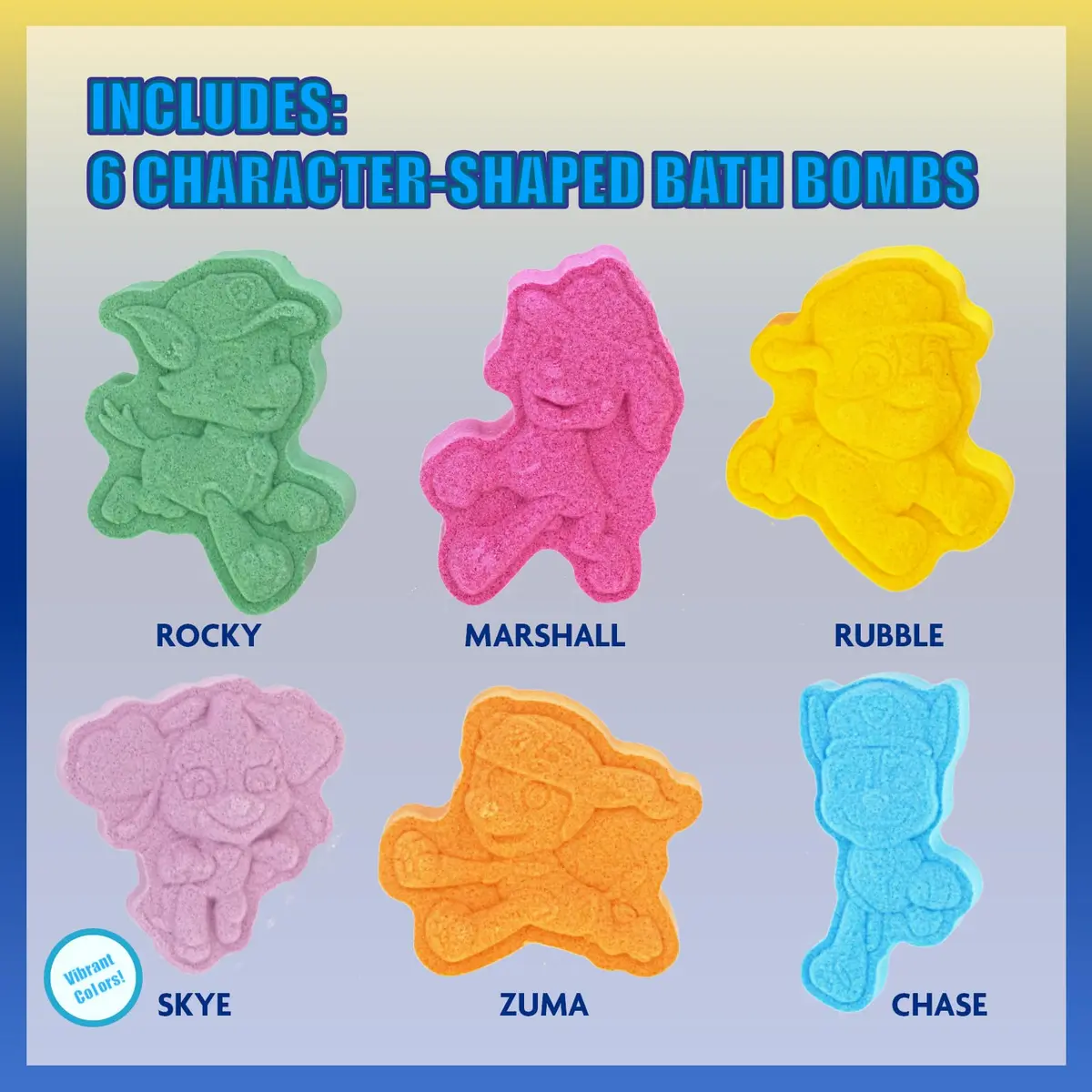 Townley Girl Paw Patrol Bath Bomb Set, 6-Piece Bubble Gum Scented, Ages 3+ | Adventure Bath Time - view 2