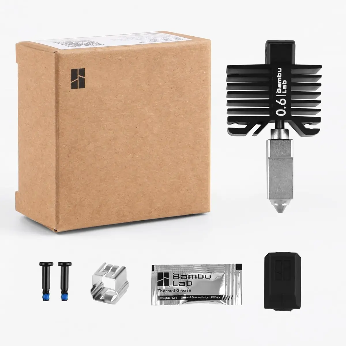 COMTREE Bamboo Original 0.6mm Hardened Steel Nozzle Assembly Hotend Kit for Bambu LAB X1/P1 Series 3D Printers | Wear-Resistant for Abrasive Filaments - main product image