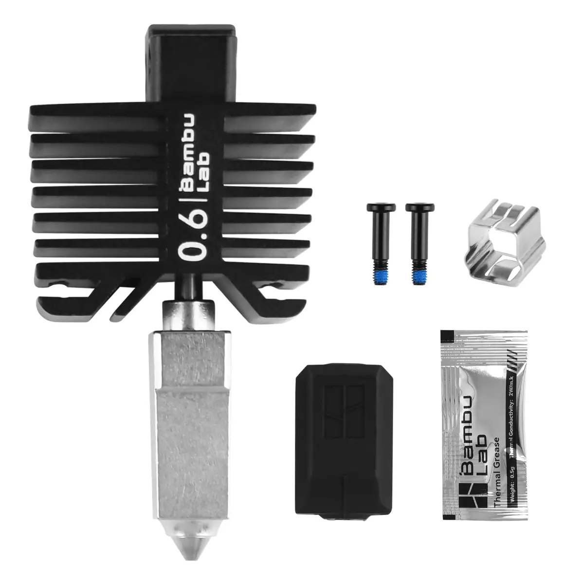 COMTREE Bamboo Original 0.6mm Hardened Steel Nozzle Assembly Hotend Kit for Bambu LAB X1/P1 Series 3D Printers | Wear-Resistant for Abrasive Filaments - view 2