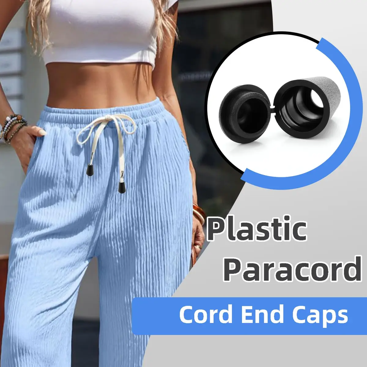 CooBigo Plastic Paracord Cord Ends Caps 25 Pack | Cord Lock Replacement for Shoelaces & Clothing - view 5