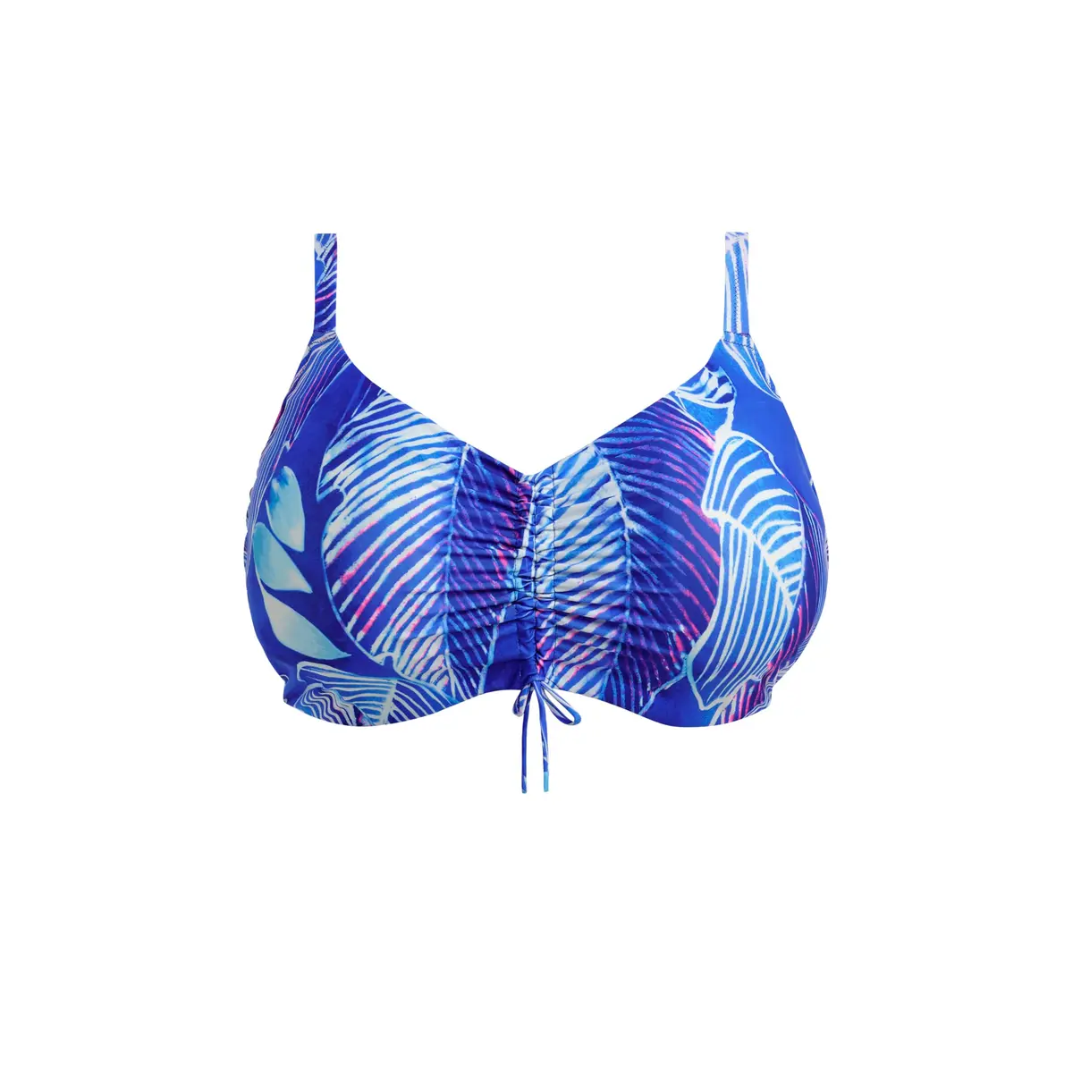 Elomi Swim Maluku Island Underwire Bralette Bikini Top | Abstract Botanical Design, Adjustable Fit, Nylon Blend - view 3