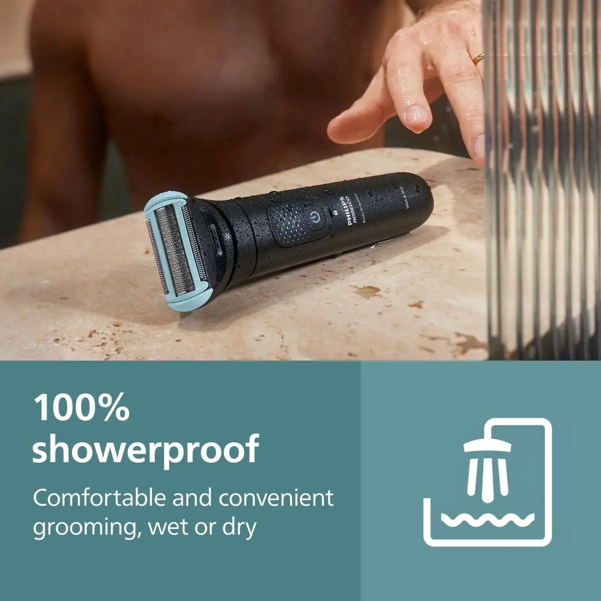 Philips Norelco Body Groomer 7000 Series BG7490/50 | Waterproof Men's Full Body Groomer with Travel Case, 120 Min Runtime - view 9