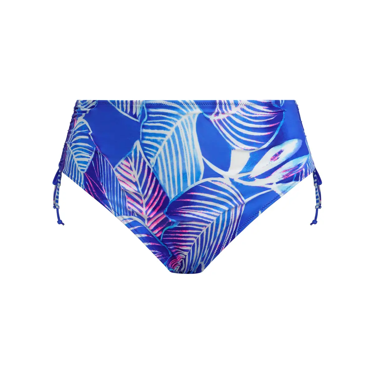 Elomi Swim Maluku Island Adjustable Bikini Brief | Full Coverage, High Rise, Atlantic Blue, Size 22 - view 3