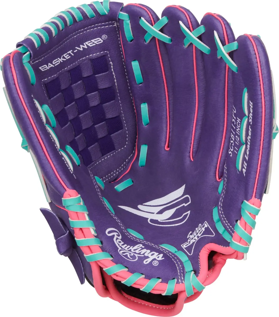 Rawlings Sure Catch Youth Series Softball Glove 11.5" (29.21 cm) Right Hand Throw | Easy Close for Young Players - view 3