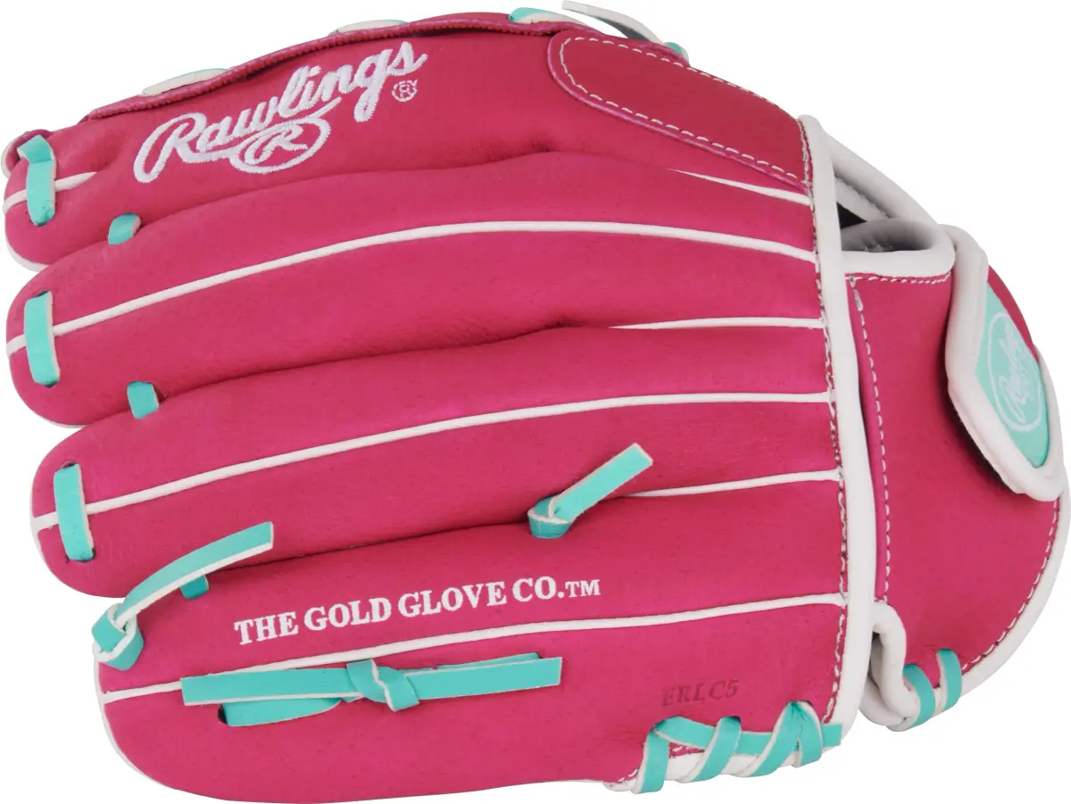 Rawlings Sure Catch Youth Series Softball Glove 10.5" (26.67 cm) Pink/Mint | Easy Close for Young Players - view 5
