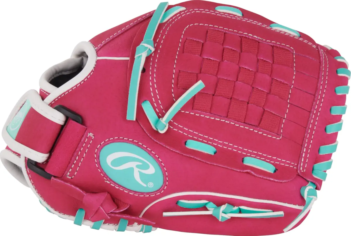 Rawlings Sure Catch Youth Series Softball Glove 10.5" (26.67 cm) Pink/Mint | Easy Close for Young Players - view 2